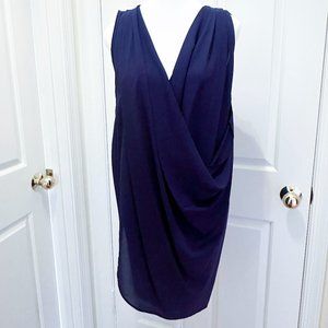 James Lacroix Goddess Drape Tank Dress / Purple / Cowl Grecian / Small / Y2K